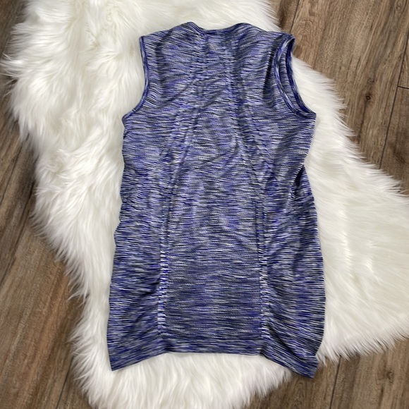 Athleta Fastest Track Space Dye Blue Purple Muscle Tank Size Small - Picture 7 of 8